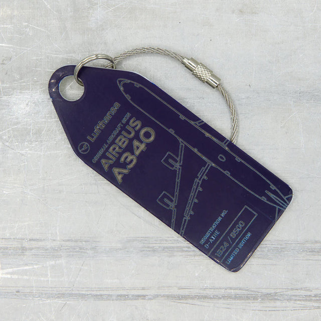 AviationTag Lufthansa Airbus A340 - D-AIHE Blue