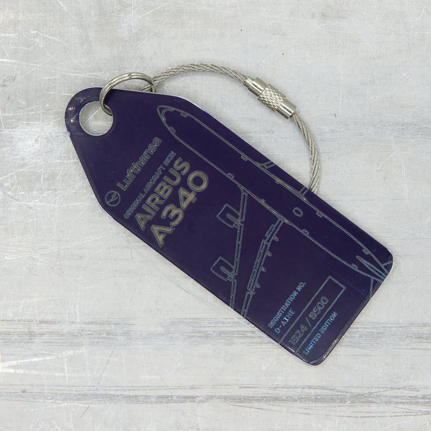 AviationTag Lufthansa Airbus A340 - D-AIHE Blue