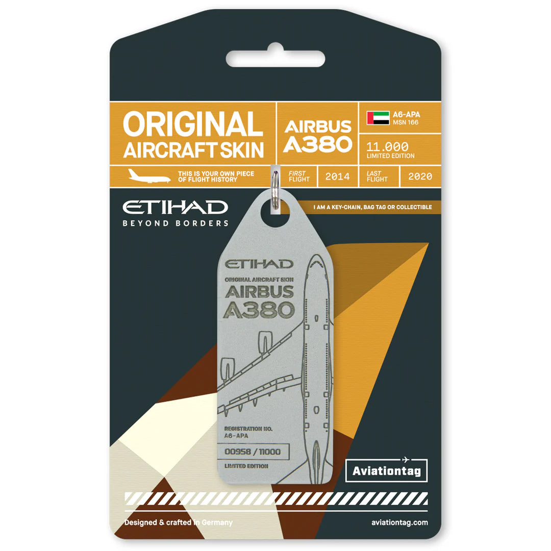 AviationTag Etihad Airbus A380 - A6-APA Grey