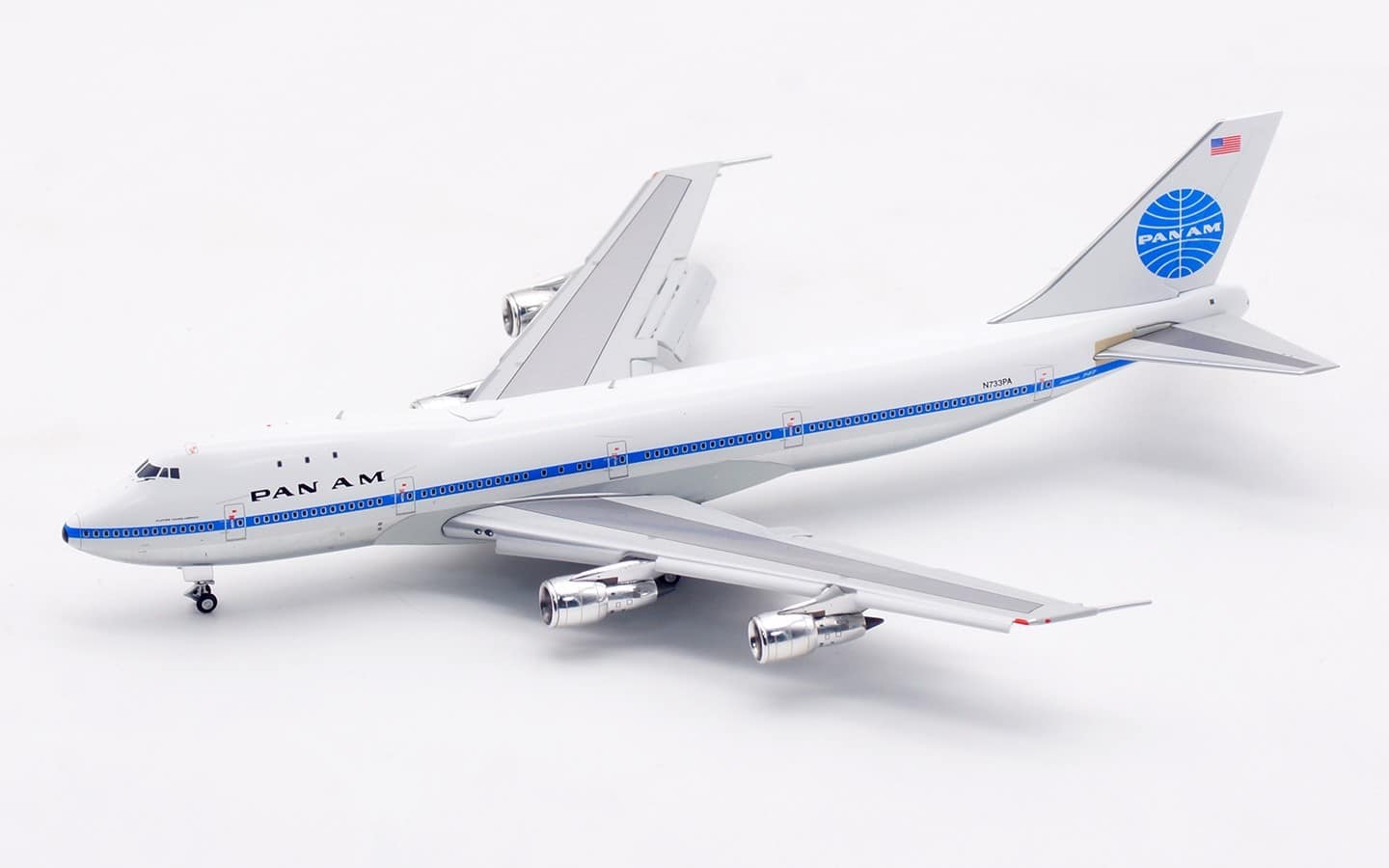 航空機・ヘリコプター HX Models 1/400 Pan Am 747-100 N733PA Pan Am Boeing 747-100 Scale 1:400 HX Models 17.66 cm