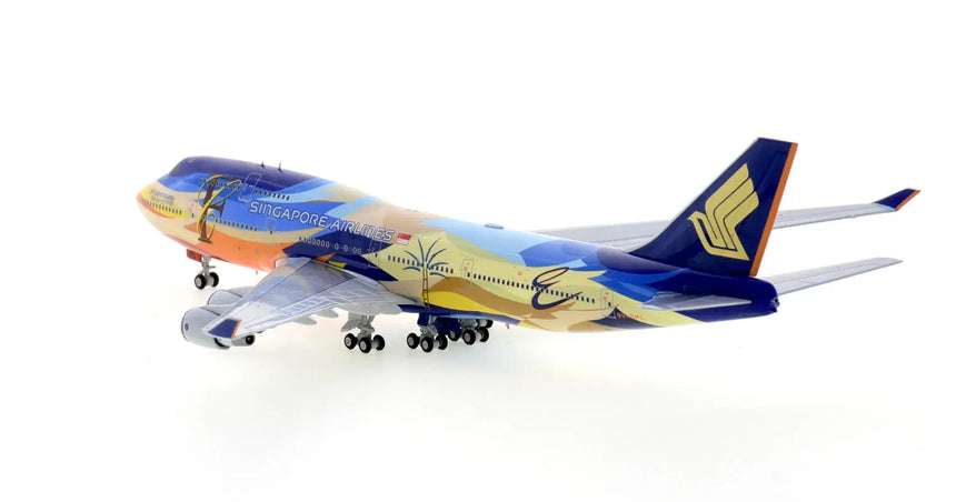 HX Models Singapore Airlines Boeing B747-400 9V-SPL "Tropical" Standard Version 1/400 Scale