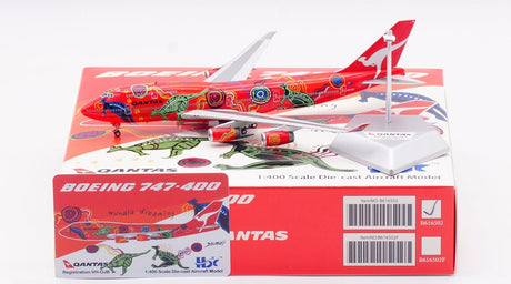 HX Models Qantas B747-400 "Wunala Dreaming" VH-OJB 1/400 Aircraft Scale Model