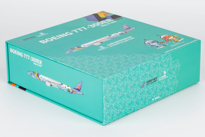 NG Models China Southern Airlines (WorldSkills Shanghai 2022 上海世赛号) Boeing 777-300ER B-2007 (ULTIMATE) 1/400 Aircraft Scale Model