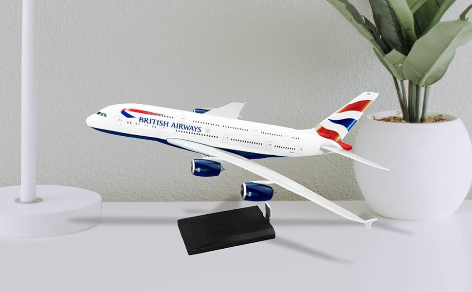 British Airways Airbus A380-800 1/200 Aircraft Model - Aircraft