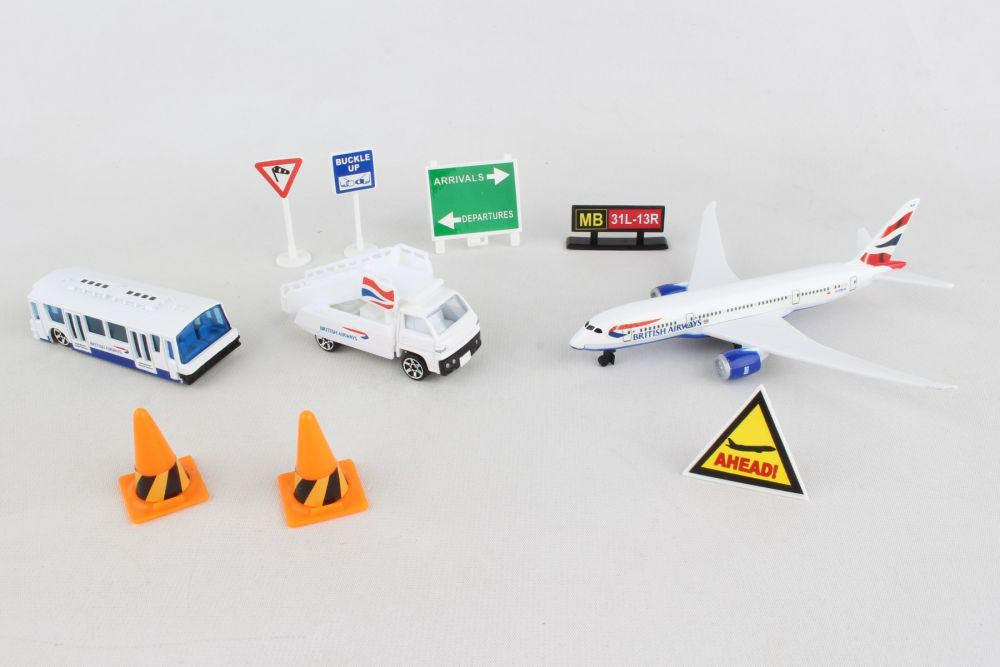 Premier Planes British Airways Model Airport Playset Toy PP