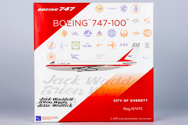 NG Models Boeing Company named "CITY OF EVERETT" Boeing B747-100 N7470 Lite Edition 1/400 Aircraft Scale Model