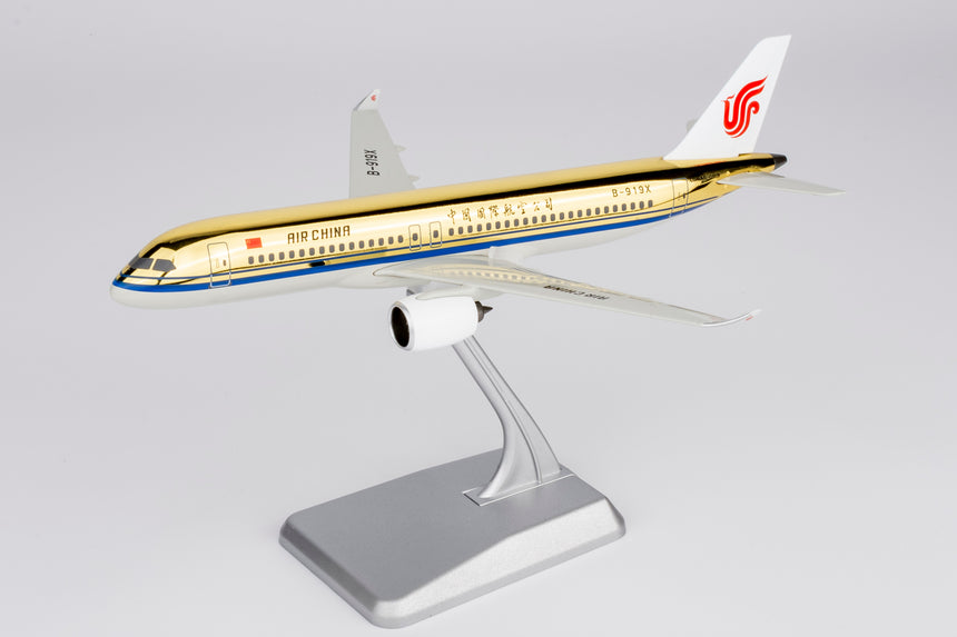 NG Models Air China (with Golden Fuselage; without Gears) COMAC C919 B-919X Lite Edition 1/240 Scale
