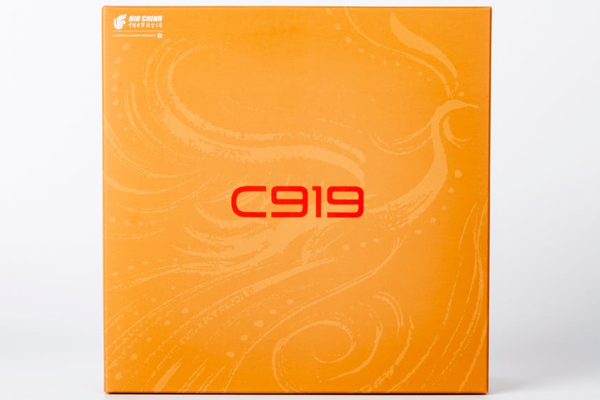NG Models Air China (with Golden Fuselage; without Gears) COMAC C919 B-919X Lite Edition 1/240 Scale