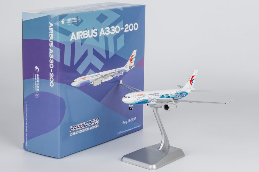 NG Models China Eastern Airlines (special paints for the 9th Asian Winter Games) Airbus A330-200 B-5937 Lite Edition 1/400 Aircraft Scale Model