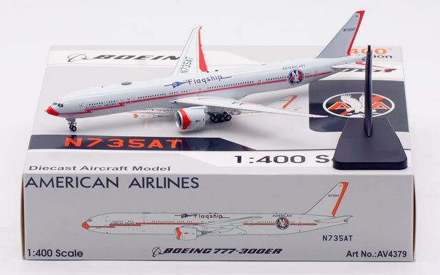 Aviation400 American Airlines Boeing 777-323/ER N735AT (detachable gear) 1/400 Aircraft Scale Model