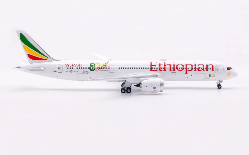 Aviation400 Ethiopian Airlines Boeing 787-9 Dreamliner ET-AXS (detachable gear) 1/400 Aircraft Scale Model