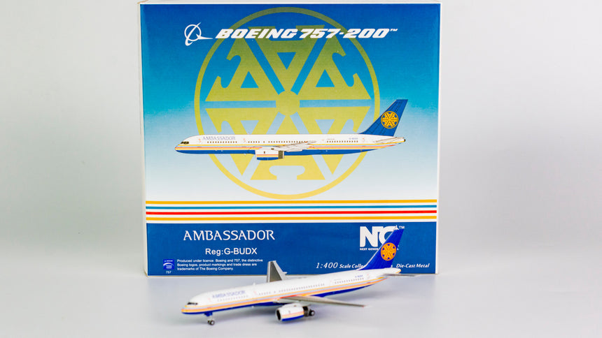 NG Models Ambassador Airways Boeing 757-200 G-BUDX 1/400 NG53116