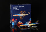 SQ Wings Singapore Airlines "Tropical" Boeing B747-400 9V-SPK 1/200 Aircraft Scale Model