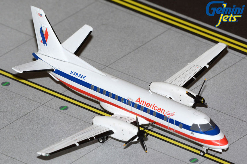 GeminiJets American Eagle Saab 340B N389AE  1/200 Aircraft Scale Model