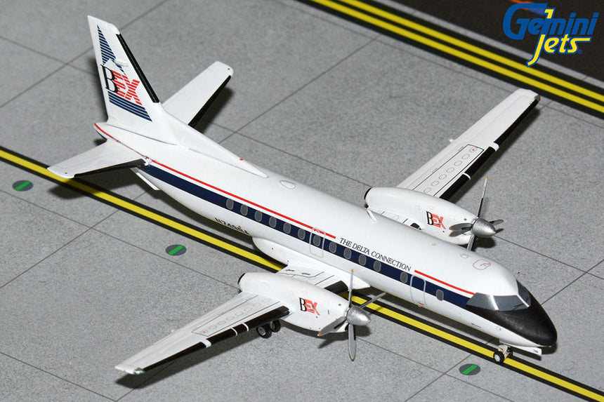 GeminiJets Business Express Airlines Saab 340A N749BA “The Delta Connection 1/200 Aircraft Scale Model