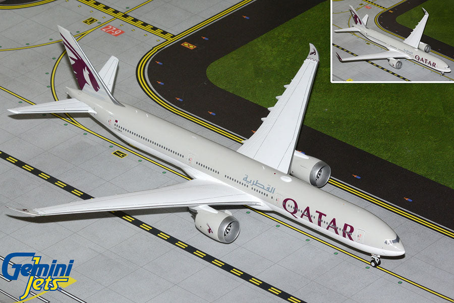 GeminiJets Qatar Airways Boeing B777-9 A7-BKA (with optional