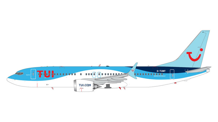 GeminiJets TUI Airways Boeing B737 MAX 8 G-TUMY (upgraded stand) 1/200 Aircraft Scale Model