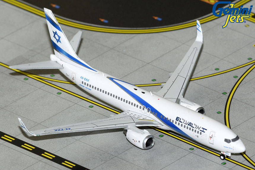 GeminiJets El Al Israel Airlines Boeing B737-800W 4X-EKK 1/400 Scale