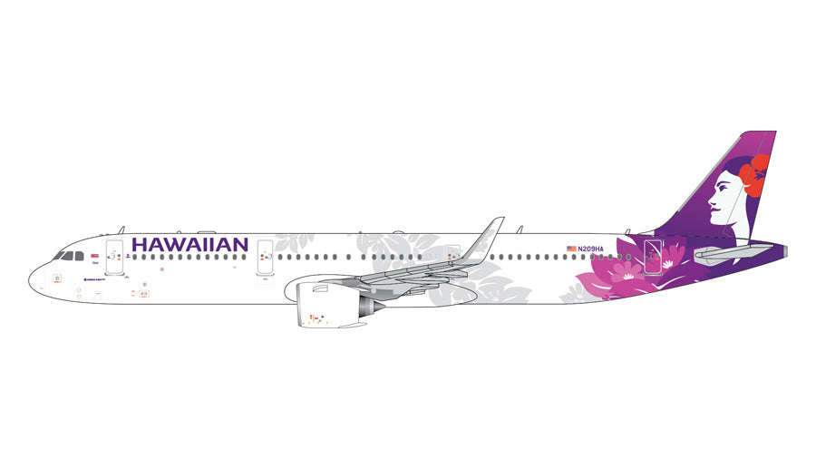 GeminiJets Hawaiian Airlines Airbus A321 Neo N209HA 1/400 Aircraft