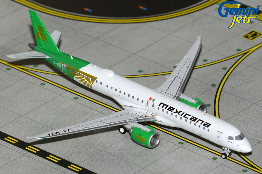 GeminiJets Mexicana Embraer 195-E2 XA-MXA 1/400 Aircraft Scale