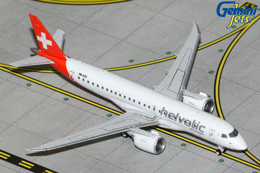 GeminiJets Helvetic Airways Embraer E190-E2 HB-AZC 1/400 Scale