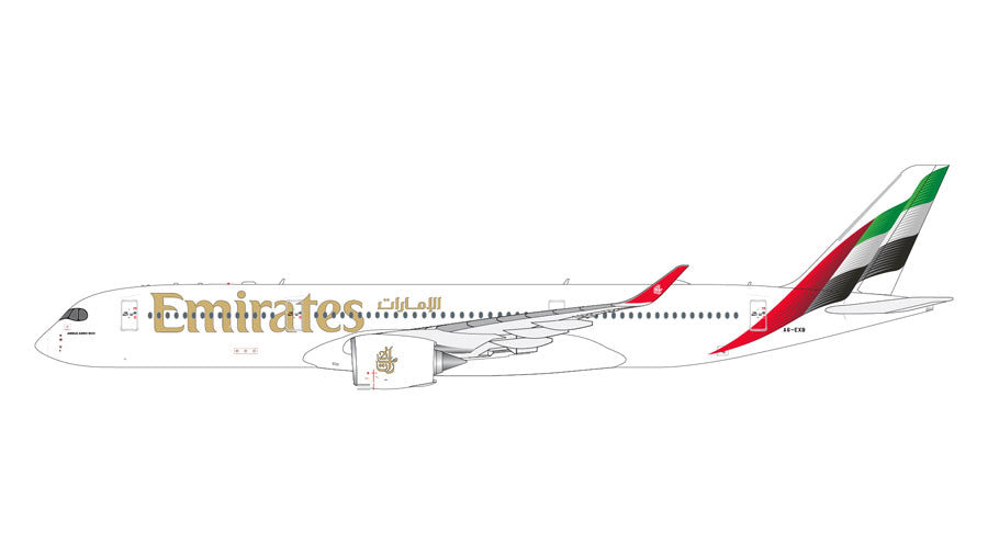 GeminiJets Emirates Airbus A350-900 A6-EXB (New Livery) 1