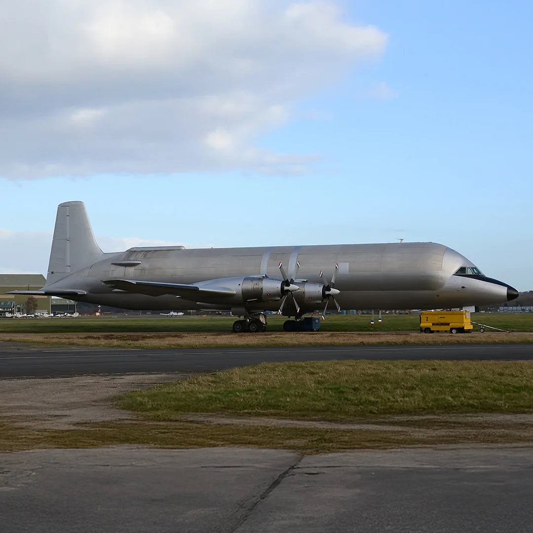 AviationTag First International Airlines Conroy Skymonster CL44 - N447FT Silver