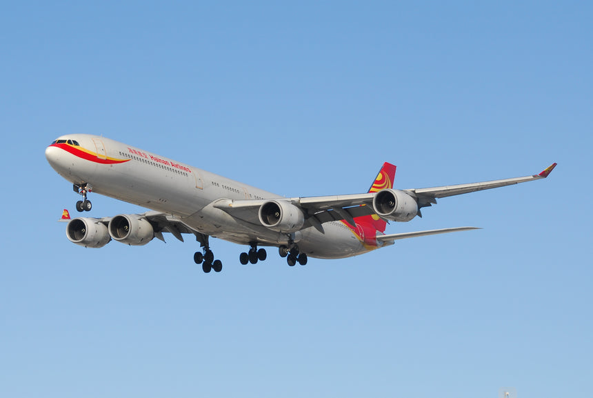 SQ Wings Hainan Airlines "Flaps Down" Airbus A340-600 B-6510 1/200 Aircraft Scale Model