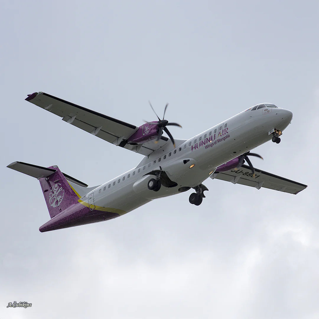 AviationTag Hunnu Air ATR 72 - 2-JUCE Purple/Violet