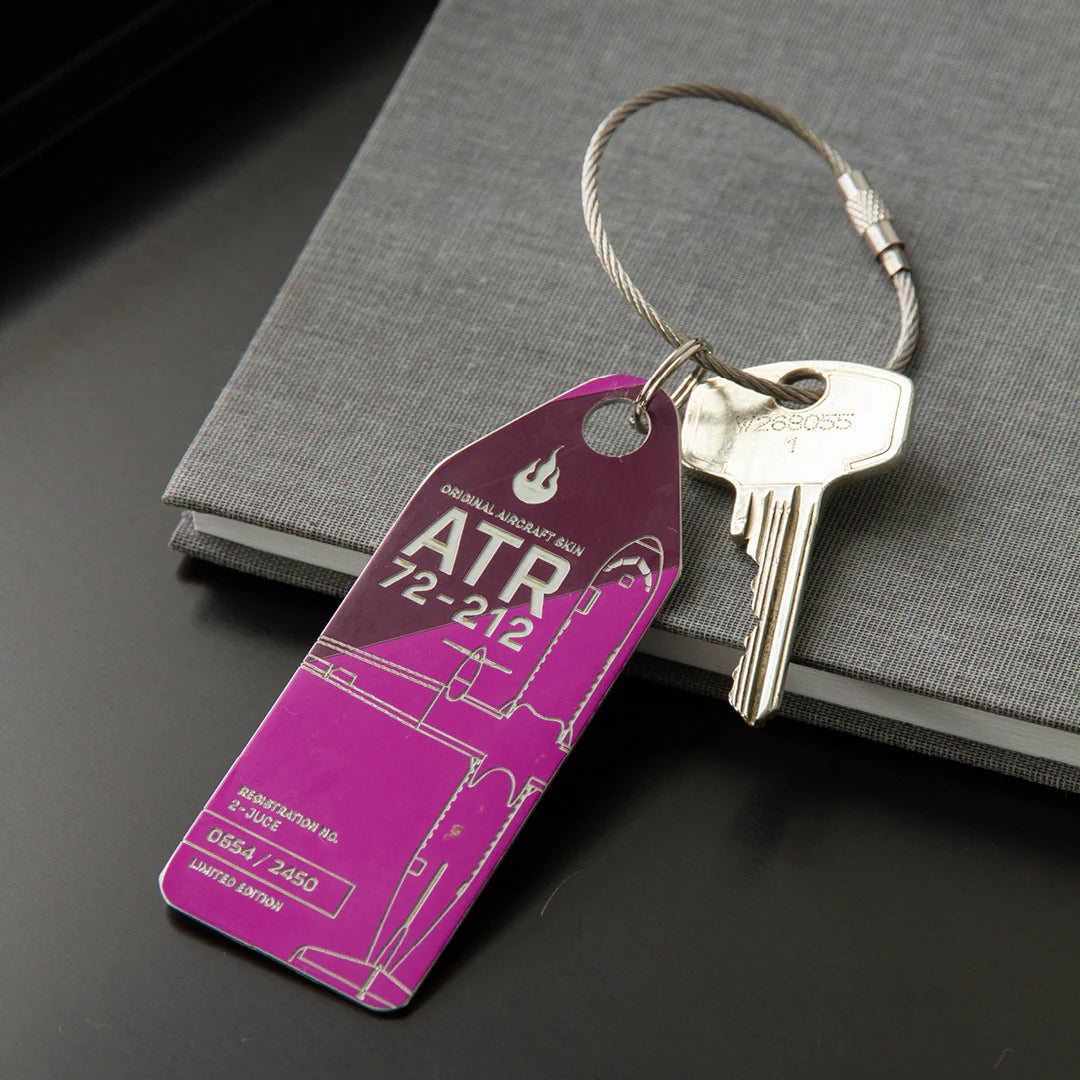 AviationTag Hunnu Air ATR 72 - 2-JUCE Purple/Violet