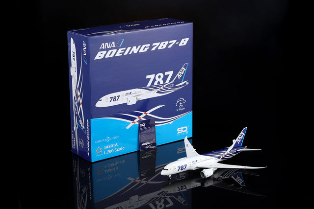 SQ Wings All Nippon Airways Special Delivery Livery Boeing B787-8 JA801A 1/200 Aircraft Scale Model
