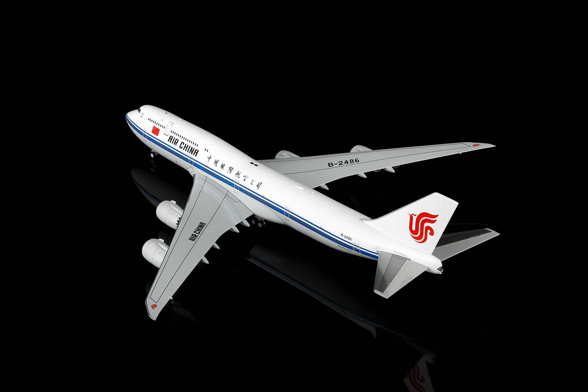 SQ Wings Air China Boeing B747-8 B-2486 1/200 Aircraft Scale Model