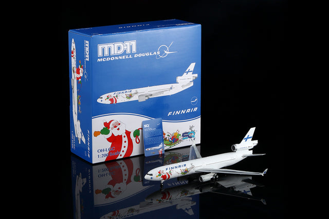 SQ Wings Finnair McDonnell Douglas MD-11 OH-LGC "Santa Claus" 1/200 Aircraft Scale Model