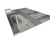 AMS 1/400 Scale Two Sheet Paper Airport Mat