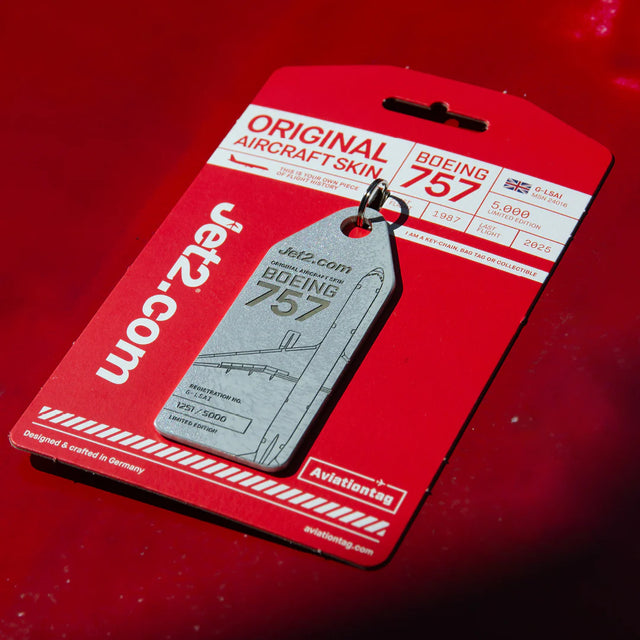 AviationTag Jet2 Boeing 757 - G-LSAI Grey – Aircraft Model Store