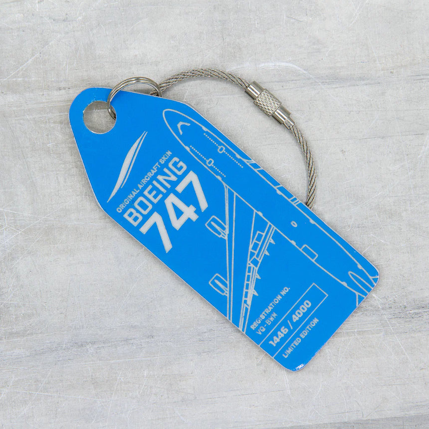 AviationTag JetOneX Boeing 747 - VQ-BWM Blue