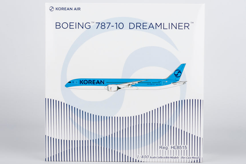NG Models Korean Air "2025's" livery Boeing 787-10 Dreamliner HL8515 Lite Edition 1/400 Aircraft Scale Model