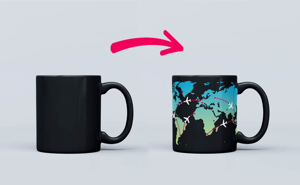 The Plane Mug - Colour Changing Mug