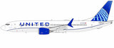 NG Models United Airlines Blue Evolution colors Boeing B737 MAX 8 N17339 1/400 Scale