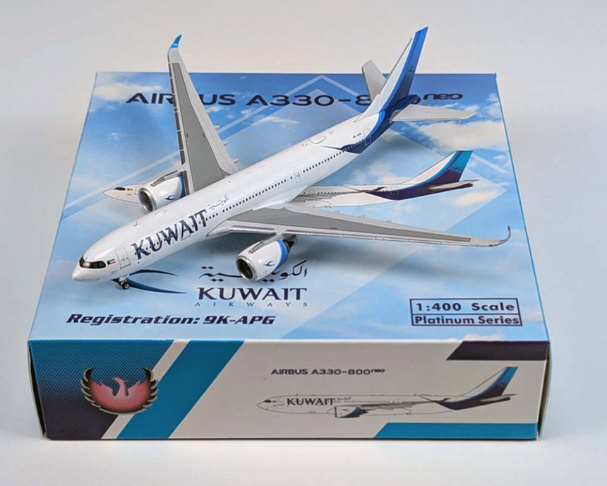 Phoenix Kuwait Airways Airbus A330-800Neo 9K-APG 1/400 Aircraft Scale Model