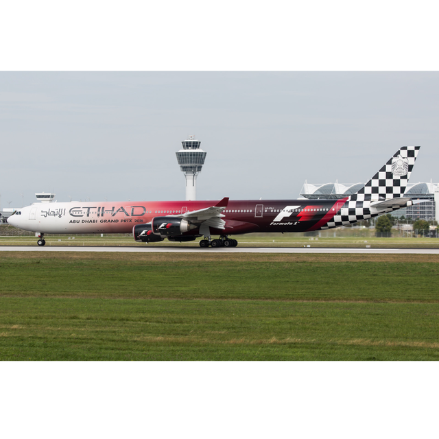 HX Models Etihad Airways Airbus A340-642 A6-EHJ "Abu Dhabi GP 2016" Flaps-Down 1/400 Scale