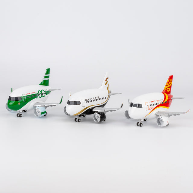 CUMO Wings Airbus A321neo Cute Aircraft Model – STARLUX Airlines Edition - Snap-Fit ABS Collectible Airplane with Display Stand 10.5×12.5×7.5 cm
