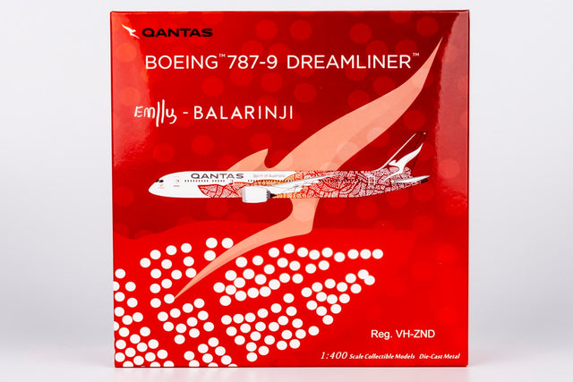 NG Models Qantas Emily - Balarinji Kame Kngwarreye Boeing B787-9 Dreamliner VH-ZND Lite Edition 1/400 Aircraft Scale Model