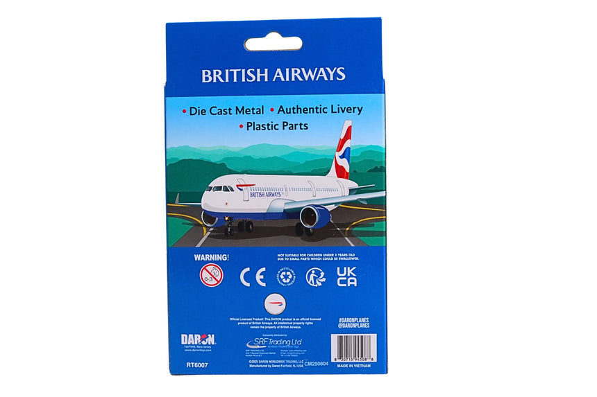 British Airways Airbus A321 Single Diecast Airplane Model Toy