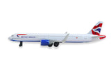 British Airways Airbus A321 Single Diecast Airplane Model Toy