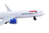 British Airways Airbus A321 Single Diecast Airplane Model Toy