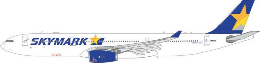 Phoenix Skymark Airlines Airbus A330-300 JA330E 1/400 Scale