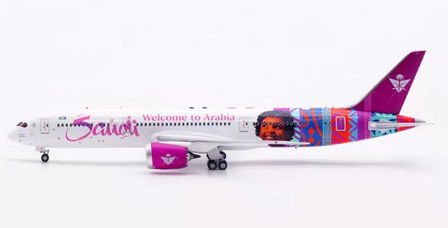 Aviation400 Saudia Boeing 787-9 Dreamliner HZ-ARF "Welcome to Arabia" (detachable gear) 1/400 Aircraft Scale Model