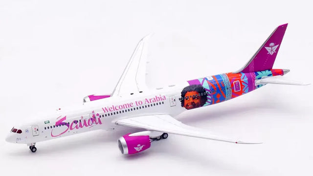 Aviation400 Saudia Boeing 787-9 Dreamliner HZ-ARF "Welcome to Arabia" (detachable gear) 1/400 Aircraft Scale Model