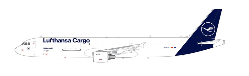 GeminiJets Lufthansa Cargo A321P2F D-AEUC 1/200 Scale